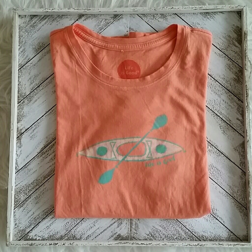 SMALL LIFE IS GOOD KAYAK  SHORT SLEEVE TSHIRT